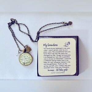 Gutsy Goodness Grandma Necklace with Heart Pendant - New